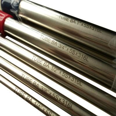 ASTM A312 TP304 316L Stainless Steel Ba Surface Sanitary Pipe Price