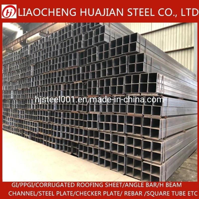 20*20/25*25 Mild Steel Black Galvanized Steel Square Tube