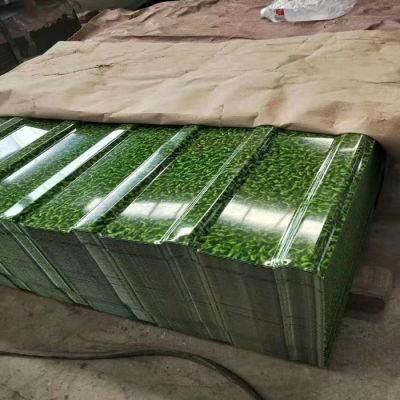 Green Color Corrugated Steel Sheet Galvanized