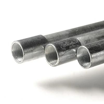 4&prime;&prime; Rigid Hot Dipped Galvanized Steel Pipe with Threaded Ends
