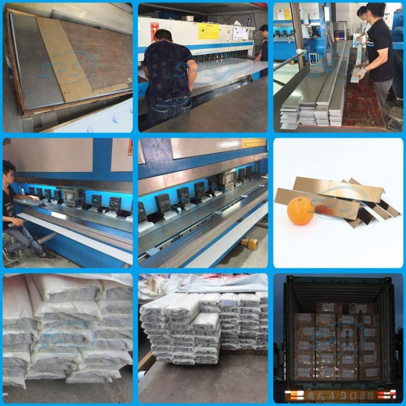 Stainless Steel Angle V-Profile with Ti-Golden Color 800 G Mirror Finish for Wall Corner Protecting