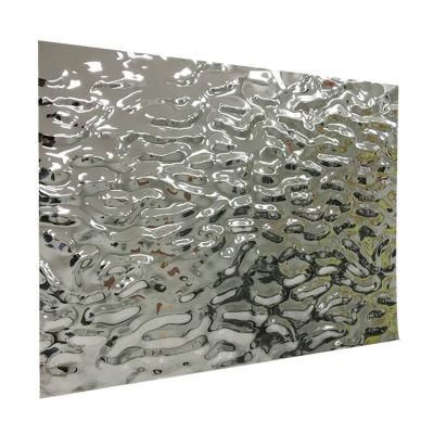 Stainless Steel Type Wall Panel 3D Ceiling Panel for Home Art Decor Water Ripple Corrugated Stainless Steel Sheets Plates