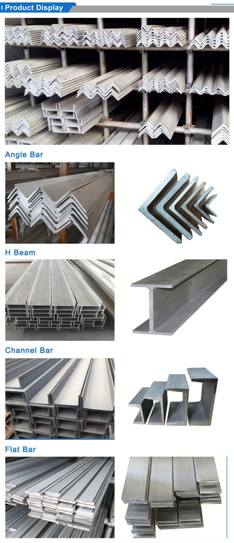 304 1.4372 Cold Rolled Custom Size Stainless Steel Channel Bar
