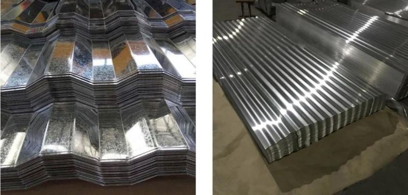 Steel Plate ASTM 0.12-2.0mm*600-1250mm Roof Corrugated Sheet Building Material with Good Service Roofing
