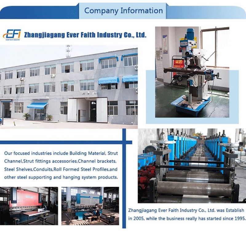 C and U Slotted Galvanized Shaped Steel Profile Strut Channel