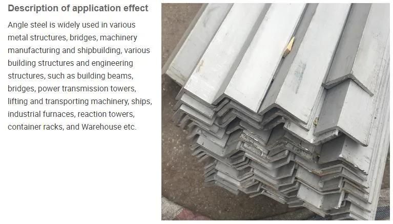 Q235 Grade Profile Unequal L Section Iron Structural Hot DIP Equal Galvanized Steel Slotted Angle Bar for Building Construction