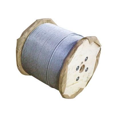 6*25fi+FC&amp; 6*25fi+Iwrc Bright High Quality Steel Wire Rope for Elevator and Derricking Machinery