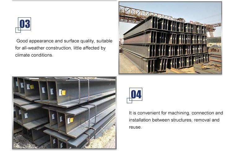 En GB Standard Structural Mild Steel Beam Hot Rolled Alloy Steel H Section Beam