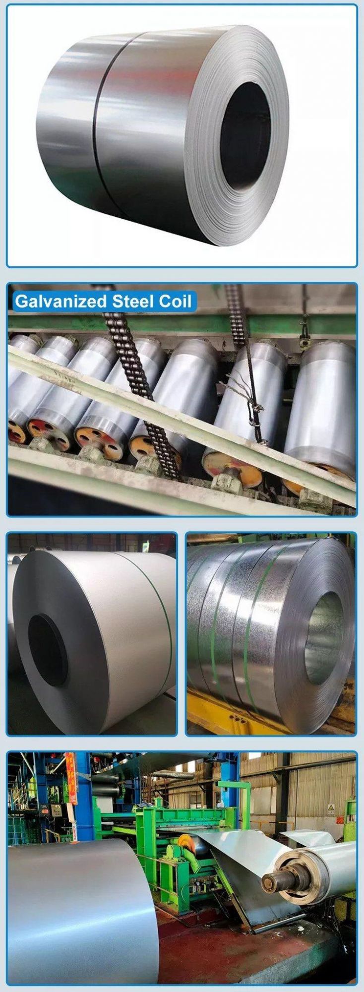 Dx51d Z275 Z350 Hot Dipped Galvanized Steel Coil for Roofing Sheet
