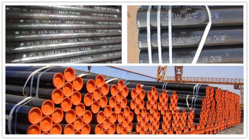 Sch80 Pipe API 5L Grade X52 S235 Seamless Steel Pipe