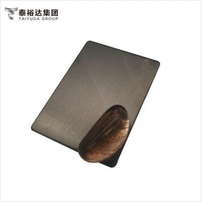 410 430 Grey Color Coating Super Mirror 8K Anti Fingerprint Apf Anti Corrosion Inox Stainless Steel Sheet
