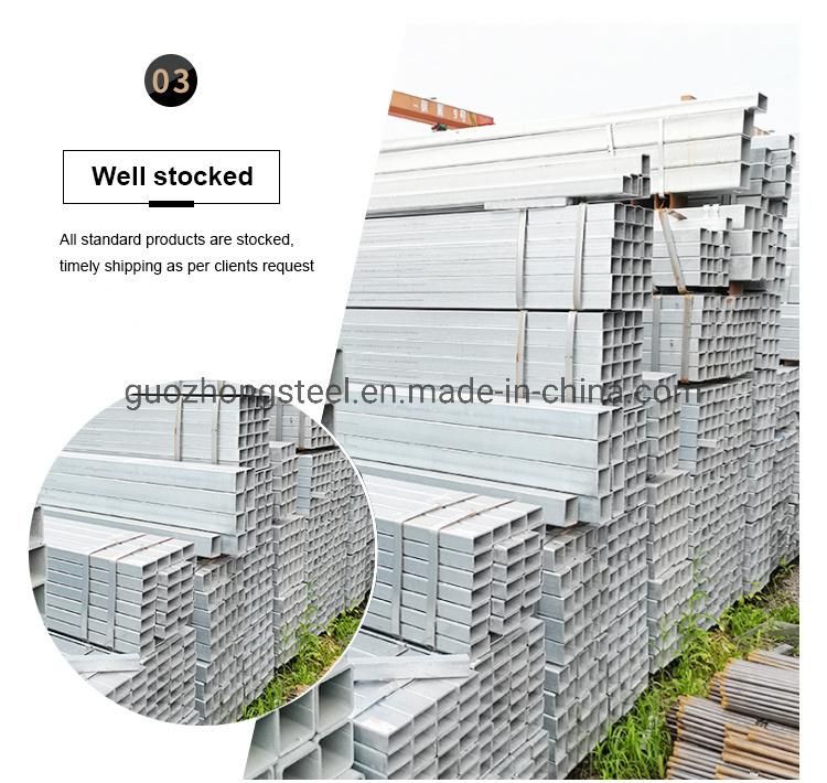 High Quantity Thin Wall Gi Steel Pipe Guozhong Hot Rolled Gi Carbon Alloy Steel Pipe with Good Price
