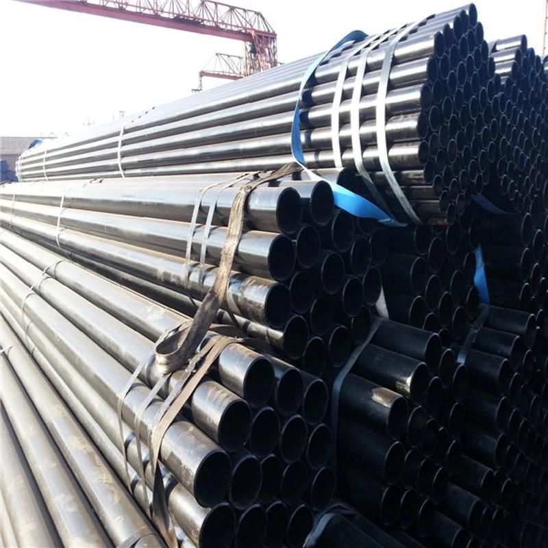 ASTM A53 ERW Black Oil and Gas Pipe Round Steel Pipe
