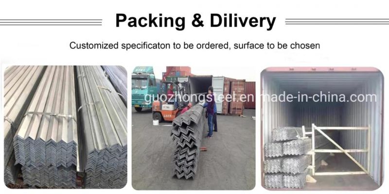 Hot Rolled St37 -2 S235jr or Q235 Galvanised or Black Structural Steel Angle Bar