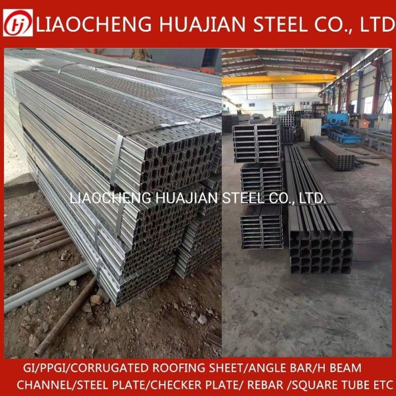 Galvanized and Black Cold Bend Structural Steel C Channel Profile
