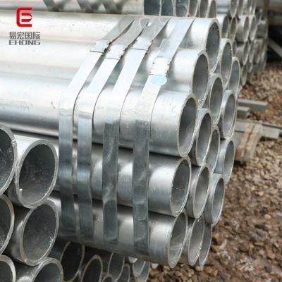 Hot DIP Galvanized Round Steel Pipe / Gi Pipe Pre Galvanized Steel Pipe Galvanized Tube for Construction