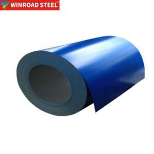 1000mm Blue Color Coated Galvanized Roof Sheets Steel Coil Ral 9001 PPGI
