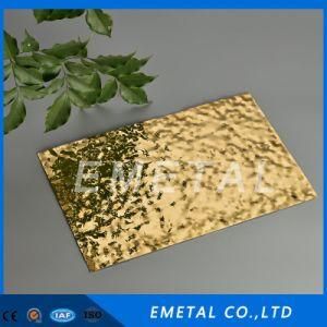 Mirror Finish Gold Color Coated Stainless Steel Sheet for Wall Decoration