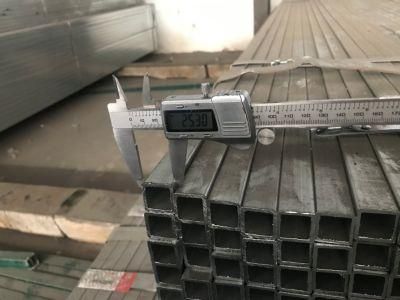 25X25X2.1mm ASTM Steel Profile Ms Square Tube Galvanized Square Steel Pipe Gi Pipe Price for Building and Industry