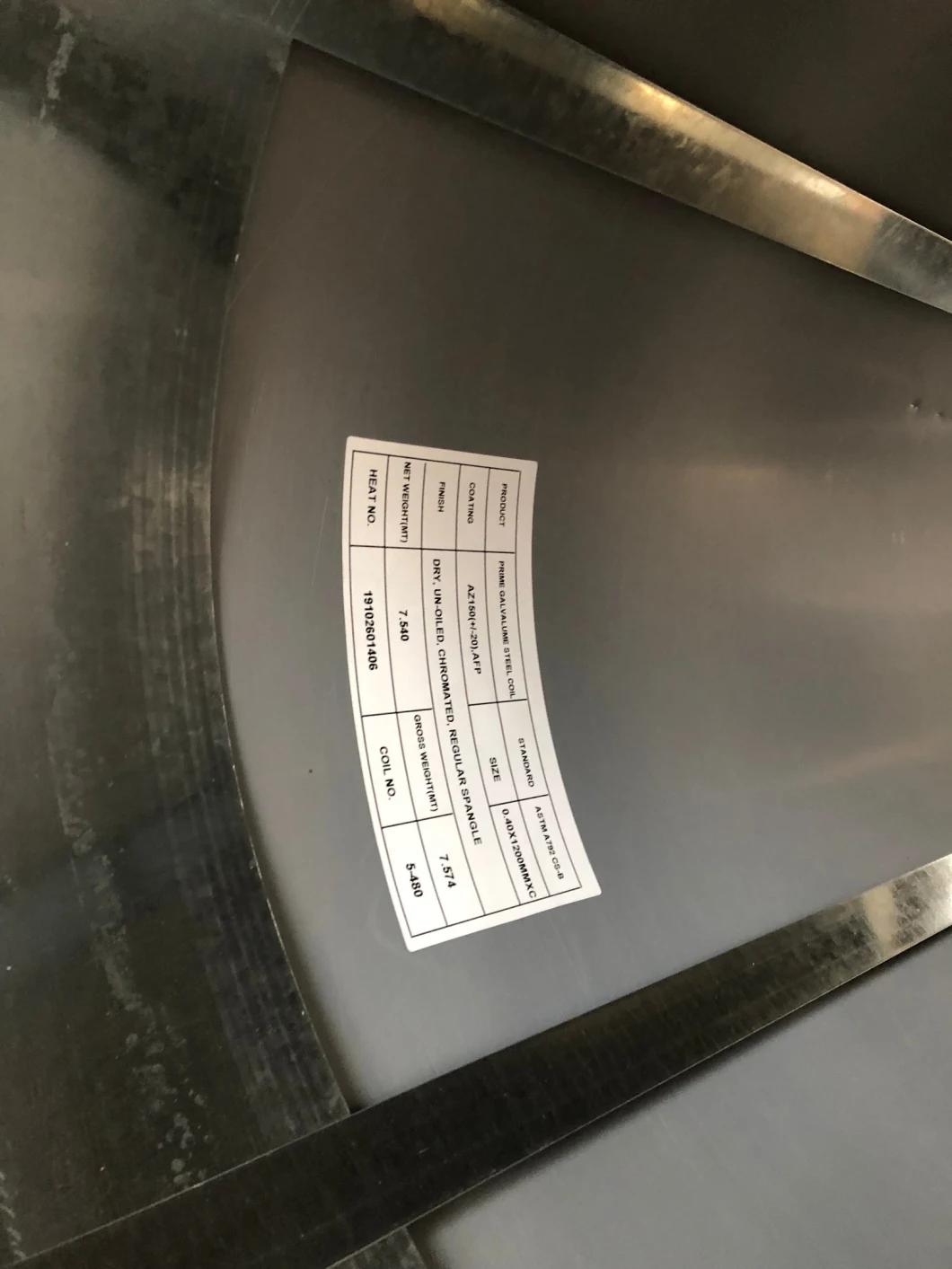 Zn-Al Alloy Galvalume Steel with Anti-Finger Print