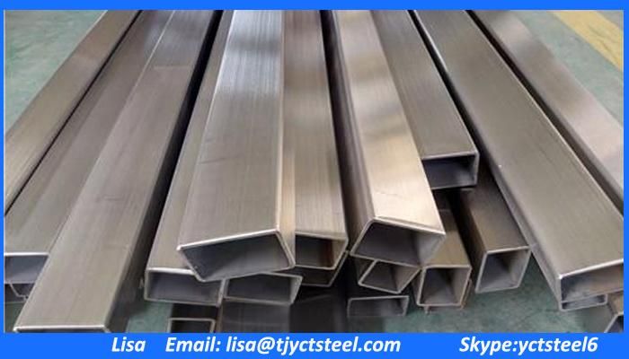 ASTM DIN En Standard 201 304 316 316ti Square Stainless Tube / Rectangular Steel Pipe