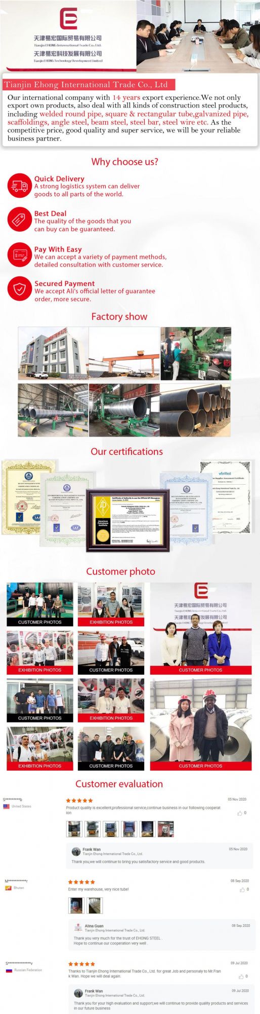 Factory Direct Hr SAE1006/A36/Ss400/Q235 Hot/Hot Rolled Metal Iron Mild Ms Pickled Oiled Carbon Medium Steel Plate for Building Material