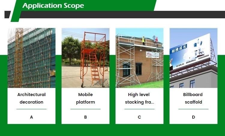 Scaffolding Frame Ladder for Structure Steel Frame Gi Steel Ladder
