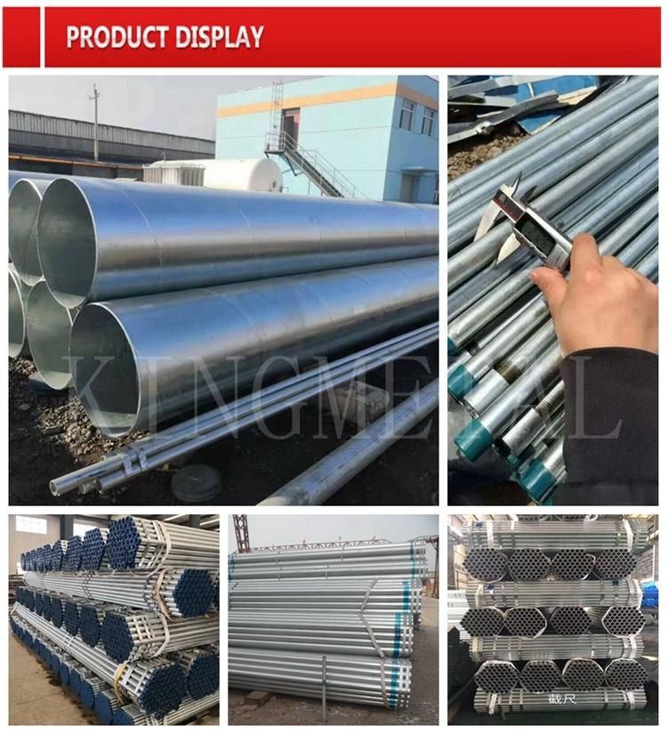 BS En10210-1, BS En 74 Hot-DIP Galvanized Scaffolding Tube Pipe