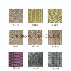 304 Decorative Polished Color Coated Etched Titanium Stainless Steel Sheet Plate