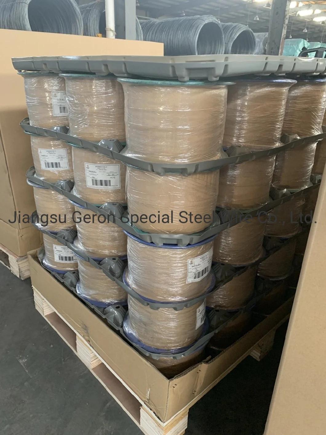 1.0-1.20 mm Galvanized High Carbon Spring Steel Wire for Fishing Net or Flexible