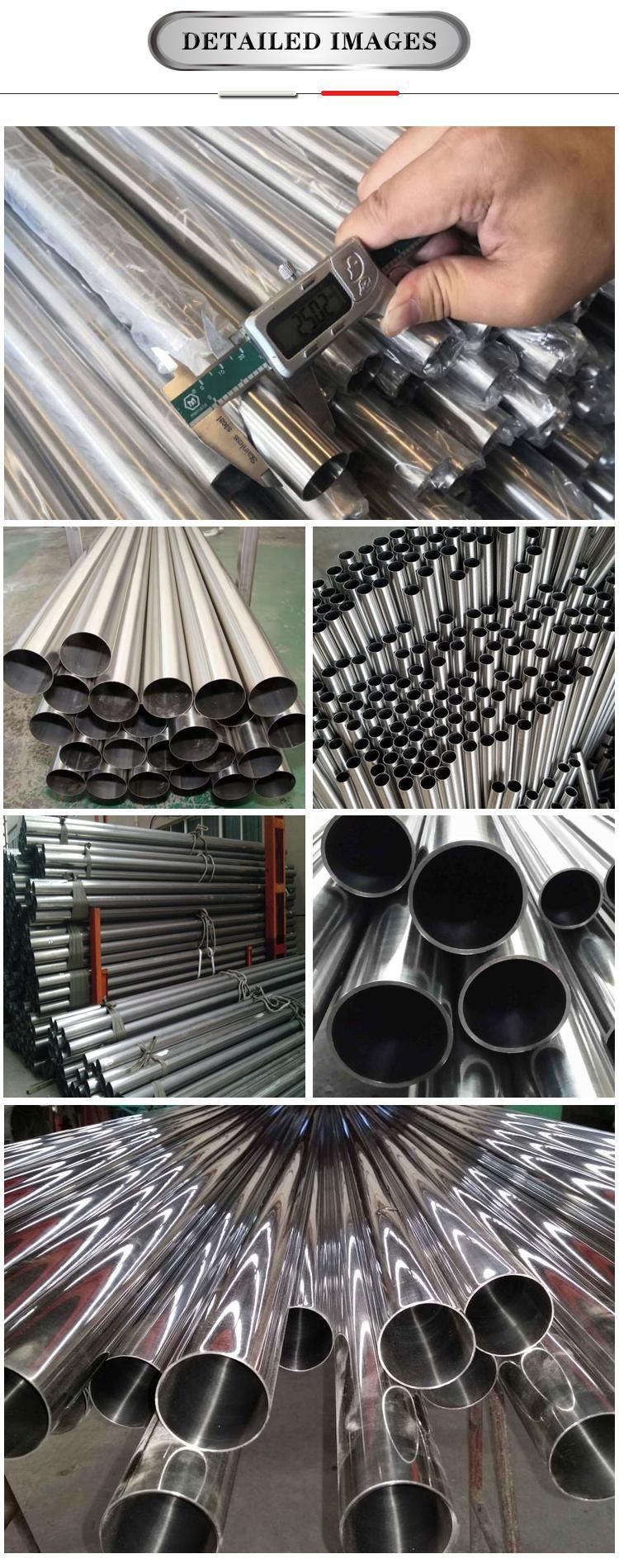 304 316L 410 420 Cold Rolled 8K Mirror Polished Hairline Seamless Stainless Steel Pipe