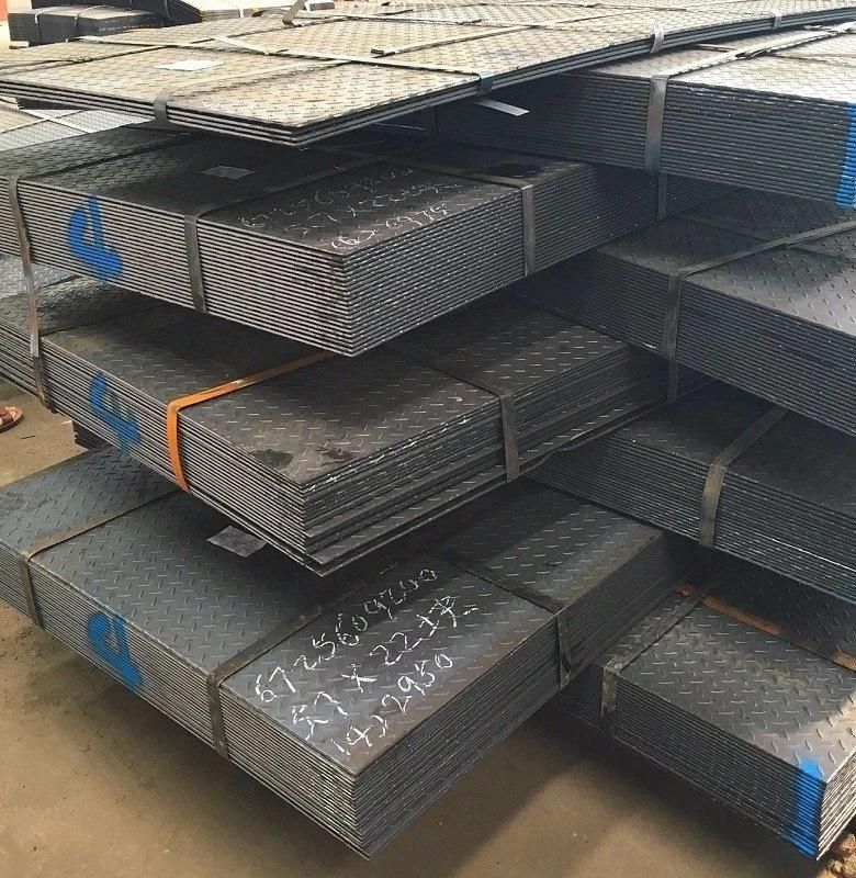OEM Mild Carbon Steel Plate Ms Carbon S275jr Chequered Plate Manufacture