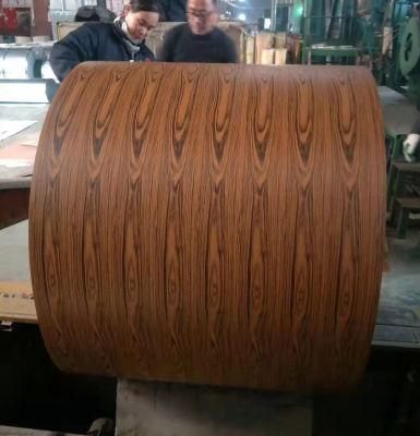Wood Grain Textured Wooden Finish PPGI Coil Door Skin