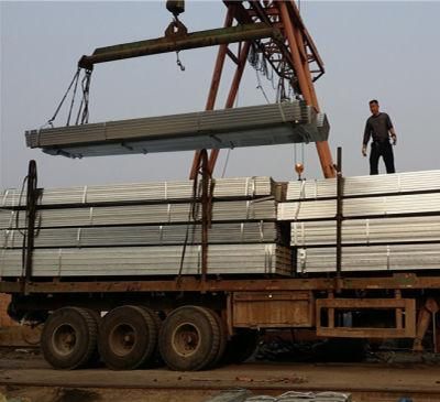 China Manufacturer Hot Dipped Galvanized Greenhouse Rectangle Steel Pipe Tube