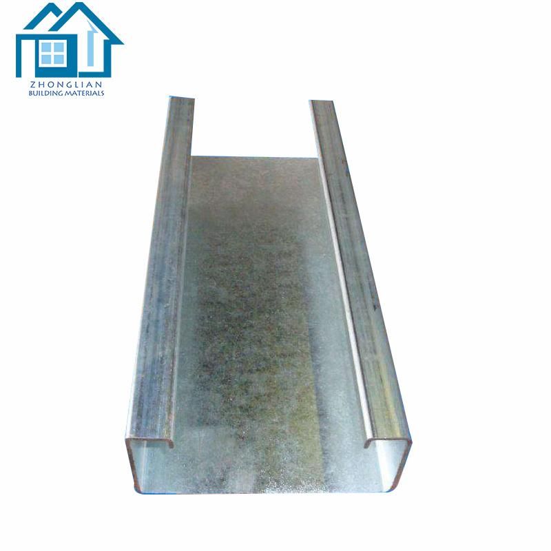 Standard Size Hot Dipped Galvanized Steel C Channel