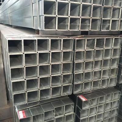 Q195 Low Carbon Steel Hot DIP Galvanized Coating Square Rectangular Tube Ms Gi Hollow Section Steel Pipe