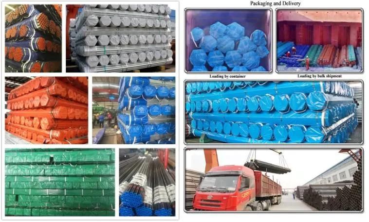 Sch40 Sch10 Galvanized Steel Pipe ASTM A53