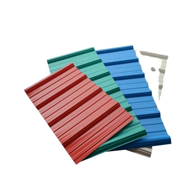 Coloured Corrugated Roofing Sheet Color Steel Green/Red/White/Blue Prepainted Corrugated Sheet Price