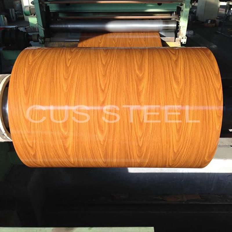 Wooden Grain Galvanized Steel Coil/Wood Pattern Zinc Coated Coil