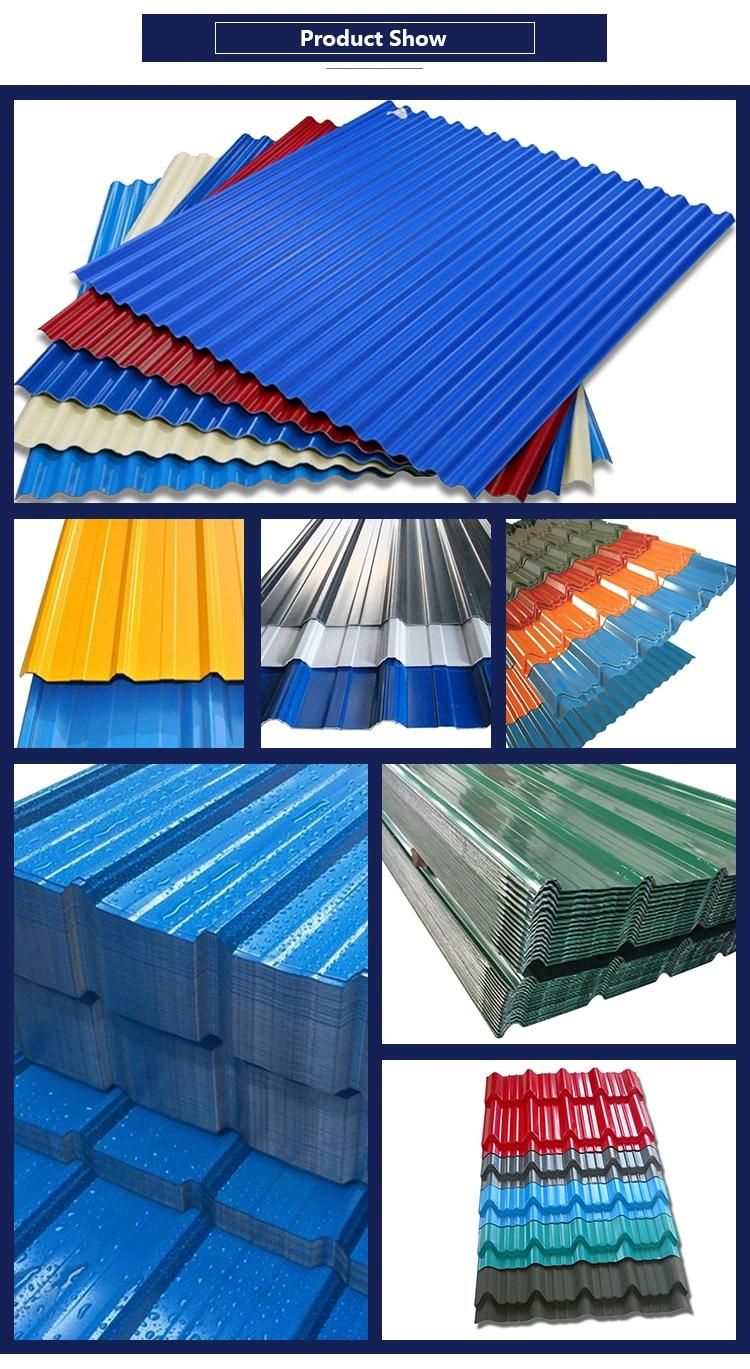 Roofing Sheet Hot Selling Dx51d Z30~Z275 Zinc Coated ASTM Corrosion Resistant The Roof Corrugated Board