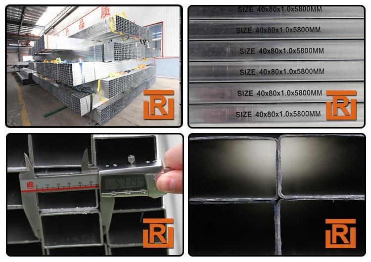 40X40mm Gi Square Tube Galvanized Square Steel Tubes