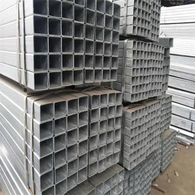 Dx52D Gi Square Tube 20X20 25X25 40X40 50X50 20X40 30X50 40X60 Galvanized Steel Rectangular Pipe