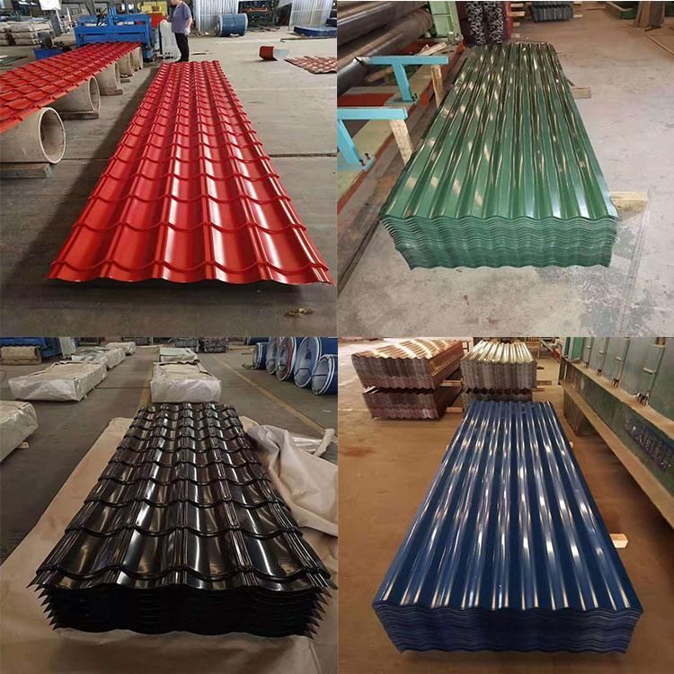 0.35 0.25mm PPGI PPGL Prepainted Galvalume Steel Corrugated Roofing Sheet