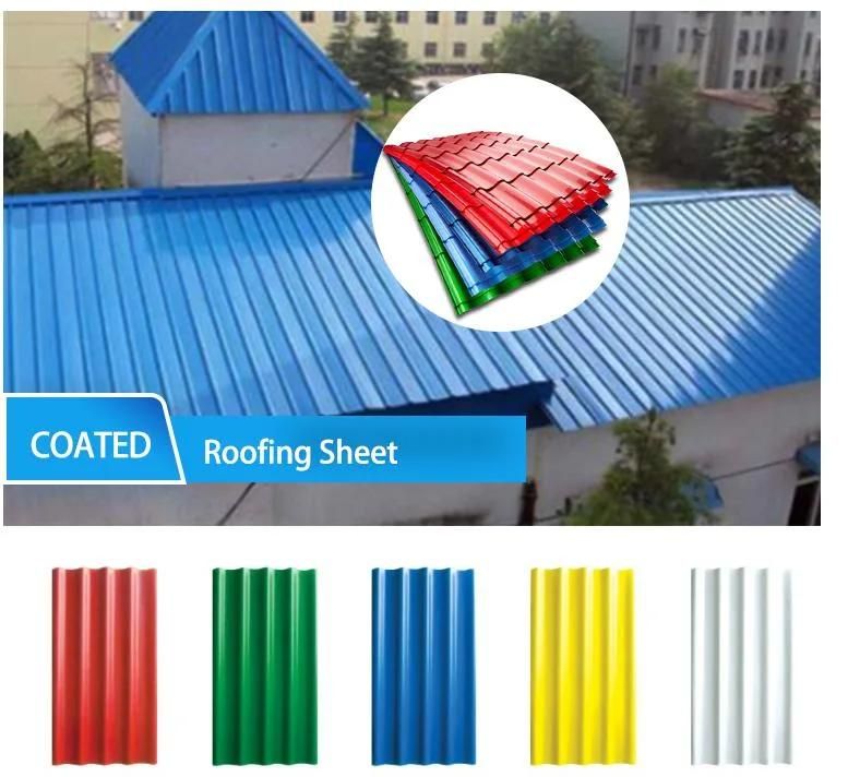 PPGL Color Coated Galvalume Az120 Corrugated Profile Roofing Sheet