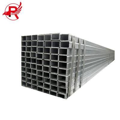 A312 A36 Galvanized Coated Prepainted BS1387 50X50 Size Customized Galvanized Steel Square Tube Pipe From China