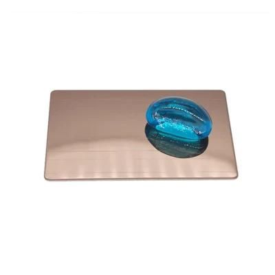 Customized Size Champagne PVD Coating Hairline 4X8 1220X2440mm Cold Rolled Stainless Steel Plate
