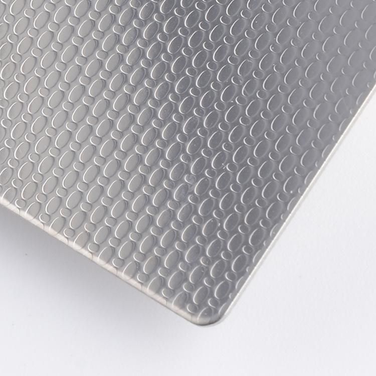 Grade 201 304 316 1219X2438mm Size Linen Pattern Embossed Surface Finished Stainless Steel Sheet