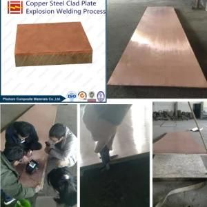 Titanium Clad Carbon Steel Plate by Explosive Welding and Hot Rolled