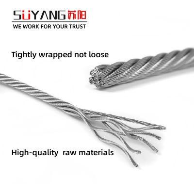 7X19 AISI304 Stainless Steel Wire Rope Size: 1-26mm