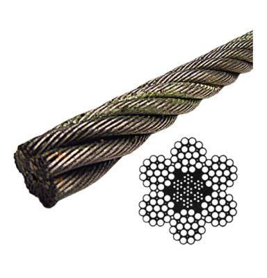 6*19 Ungalvanize Iwrc Steel Wire Rope with Factory Price
